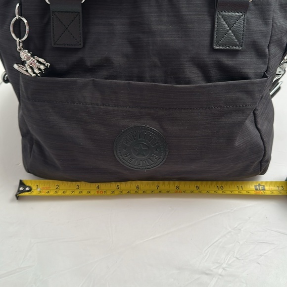 Kipling Giselle black gray convertible dual handle crossbody handbag - Picture 12 of 17